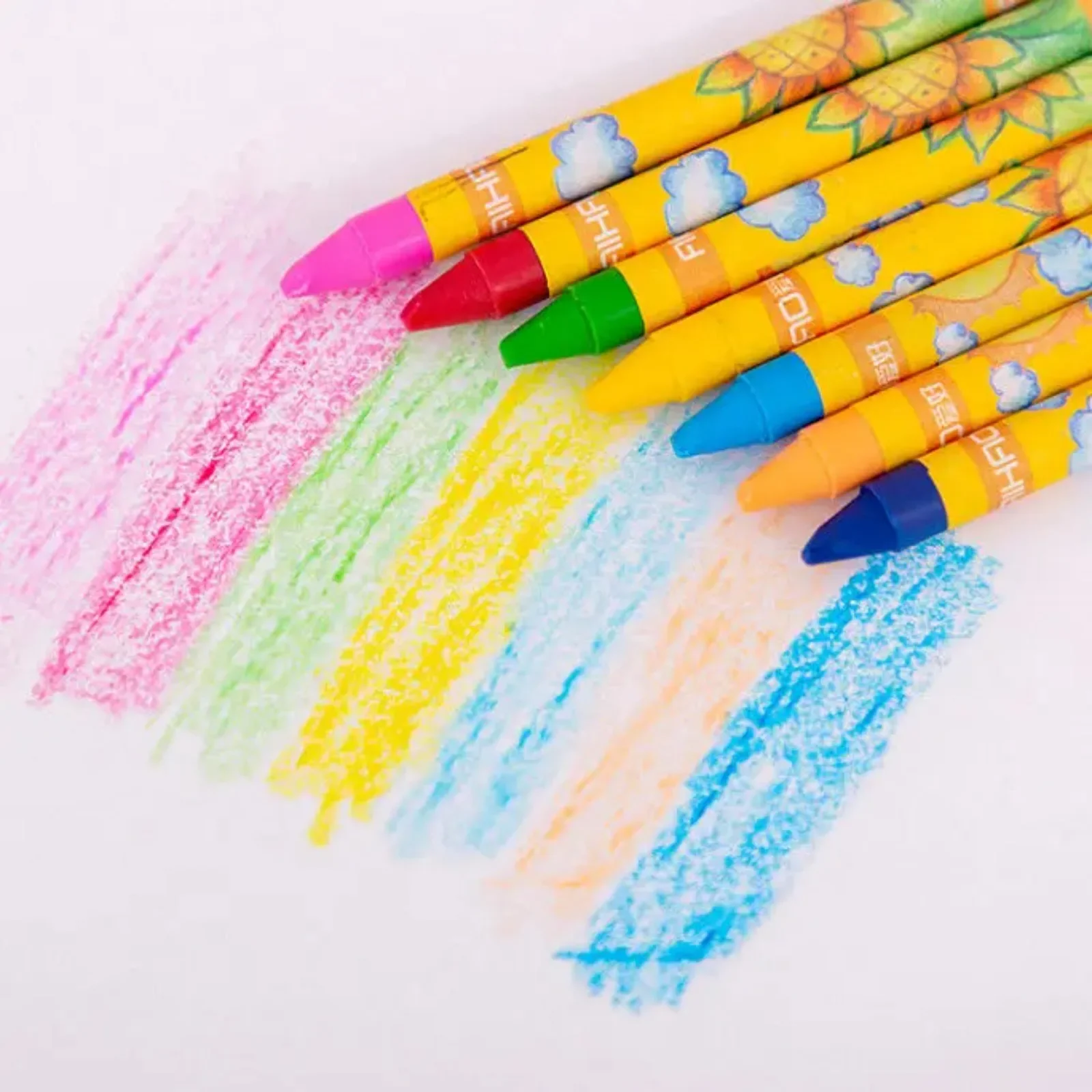 Graffiti Crayon Paint Coloring Oil Pastel Color Markers School Supplies 8/12/24PCS