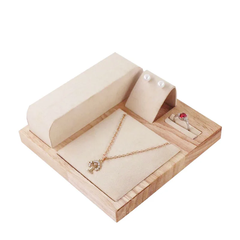 Jewelry Display Props Creative Flannel Display Holder Display Stand Case for Pendant Jewelry Show Rings Bedroom Girls