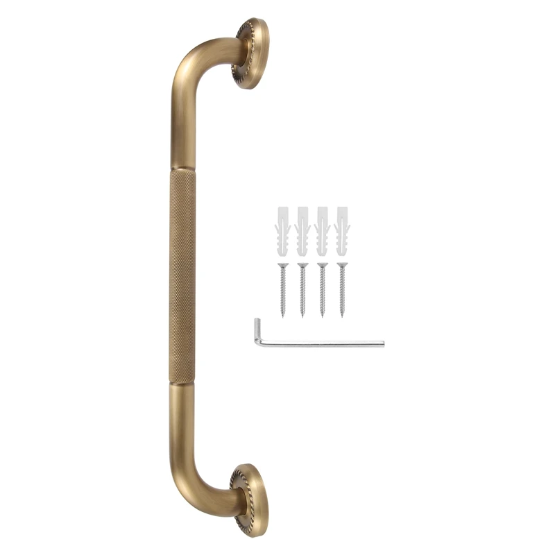 Bathtub Grab Bar Antique Brass Grab Bar Grab Rail Armrest Handle Toilet Elderly Handrail Home Safety Wall Mounted