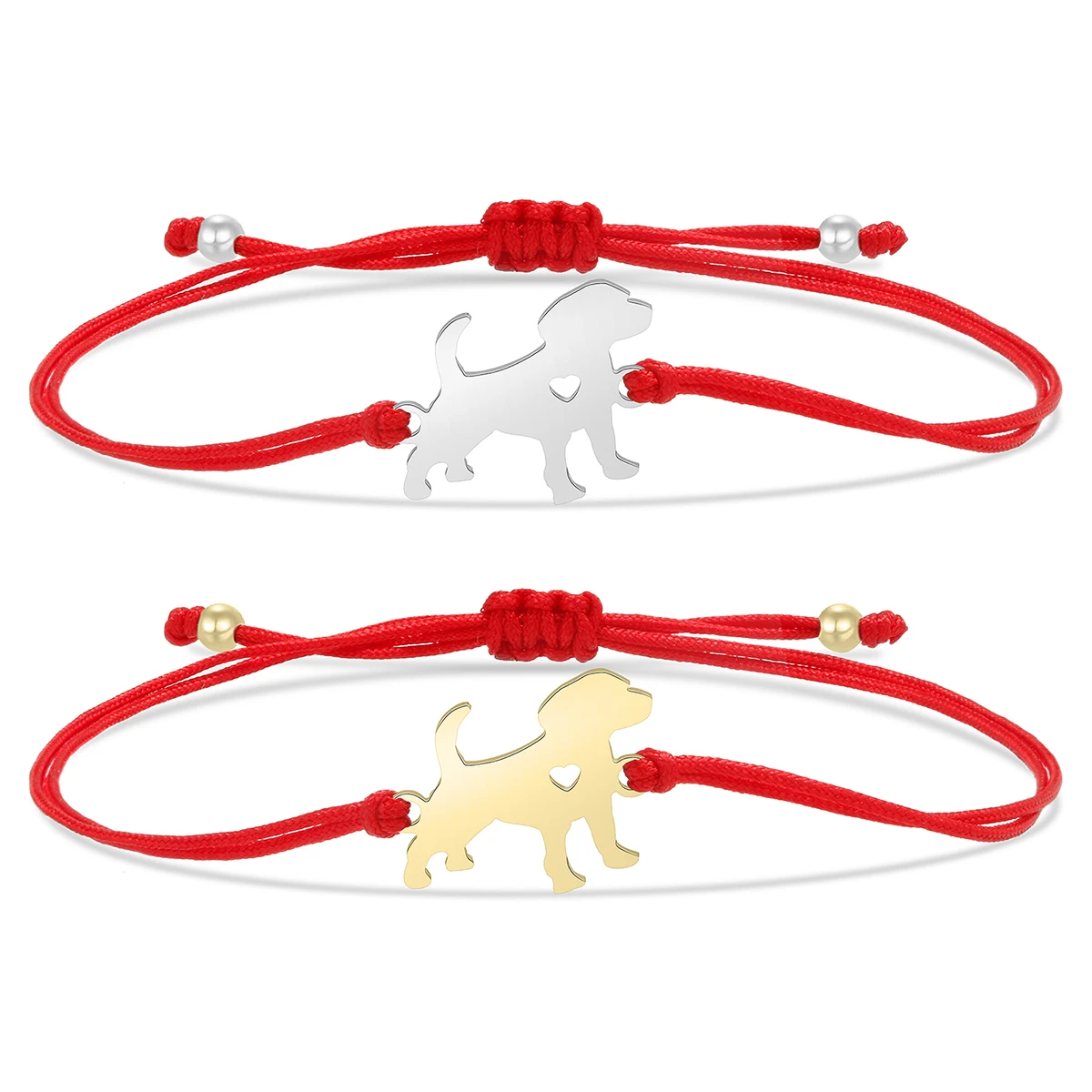 Gold-plated Stainless Steel Delicate Polish Cute Dog - PeticaDeals