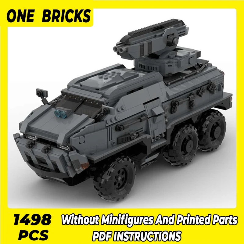 

Moc Building Blocks Military Model Futurism Artillery Technical Bricks DIY Assembly Construction Toys For Childr Holiday Gifts
