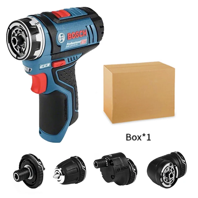 Bosch Professional Gsr 12V-15 Fc Cordless Drill Driver + Gfa-12B Drill  Chuck Adapter (Without Battery And Charger) - L-Boxx