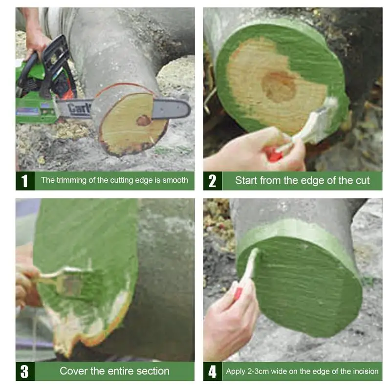 250g Tree Wound Sealer Easy Use Pruning Compound Sealer With Brush Multi Use Tree Wound Bonsai Cut Paste For Woodworking Supply sealant paste