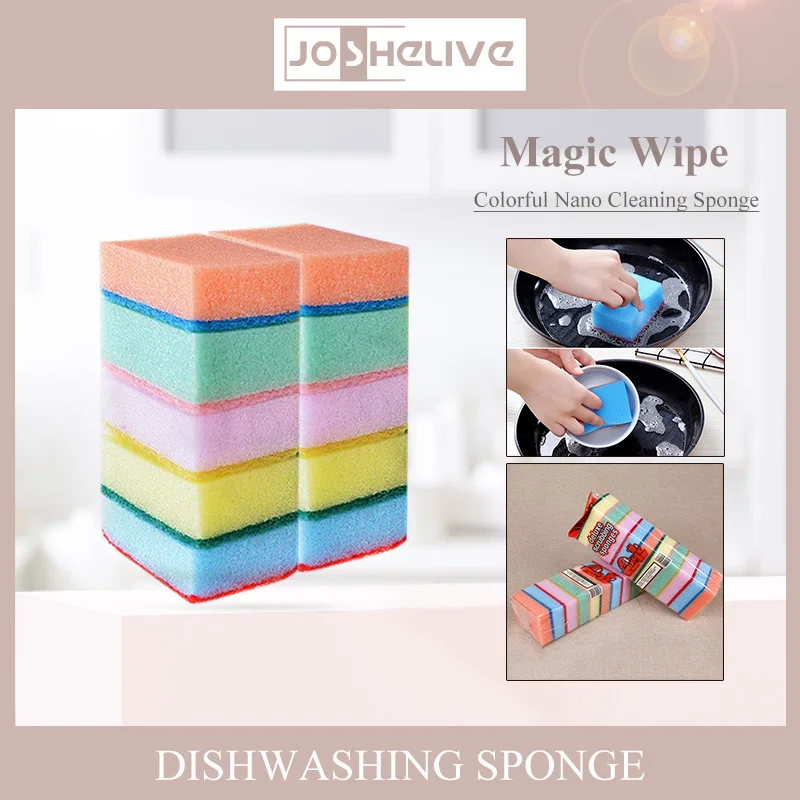 Super Absorbent Sponge Double Sided Sponge For Dishwashing Kitchen Bathroom Clean Cloth Eraser