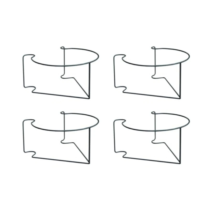 

4 Pieces Hanging Railing Planters Flower Pots Holders Floating Garden Railing New Dropship