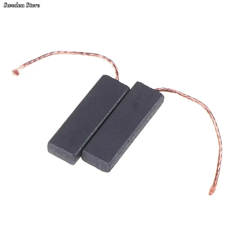 2PCS 5*13.5*40mm Black Carbon Brush Motor With 70mm Length Lead For Washing Machine