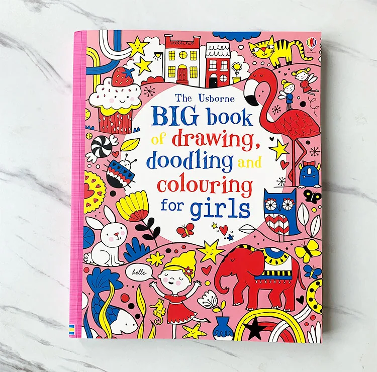 Usborne Big Book Of Drawing Doodling And Colouring For Boys Girls English  Picture Early Education Kids Creative Playing - AliExpress