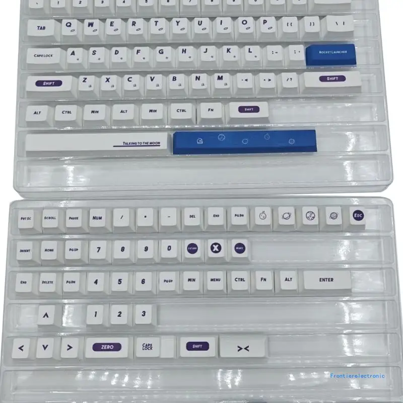 

Astronaut Keycaps Thick PBT for 126Keys Keyboards White Keycap DropShipping