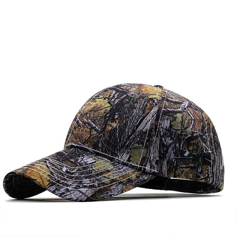 New Camo Baseball Cap Fishing Caps Men Outdoor Hunting Camouflage Jungle  Hat 3D maple leaves Hiking Casquette Hats