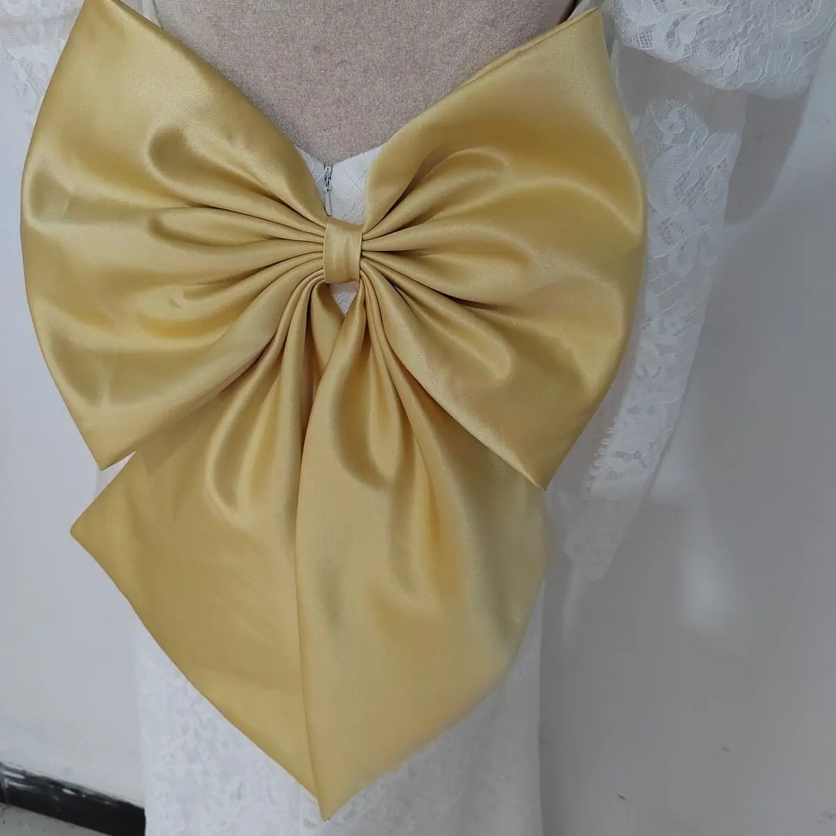 Red Satin Bowtie Wedding Belts Big Size Detachable Bridal Belt Ivory Removable Plus Size Ladies Belts For Dresses Knots