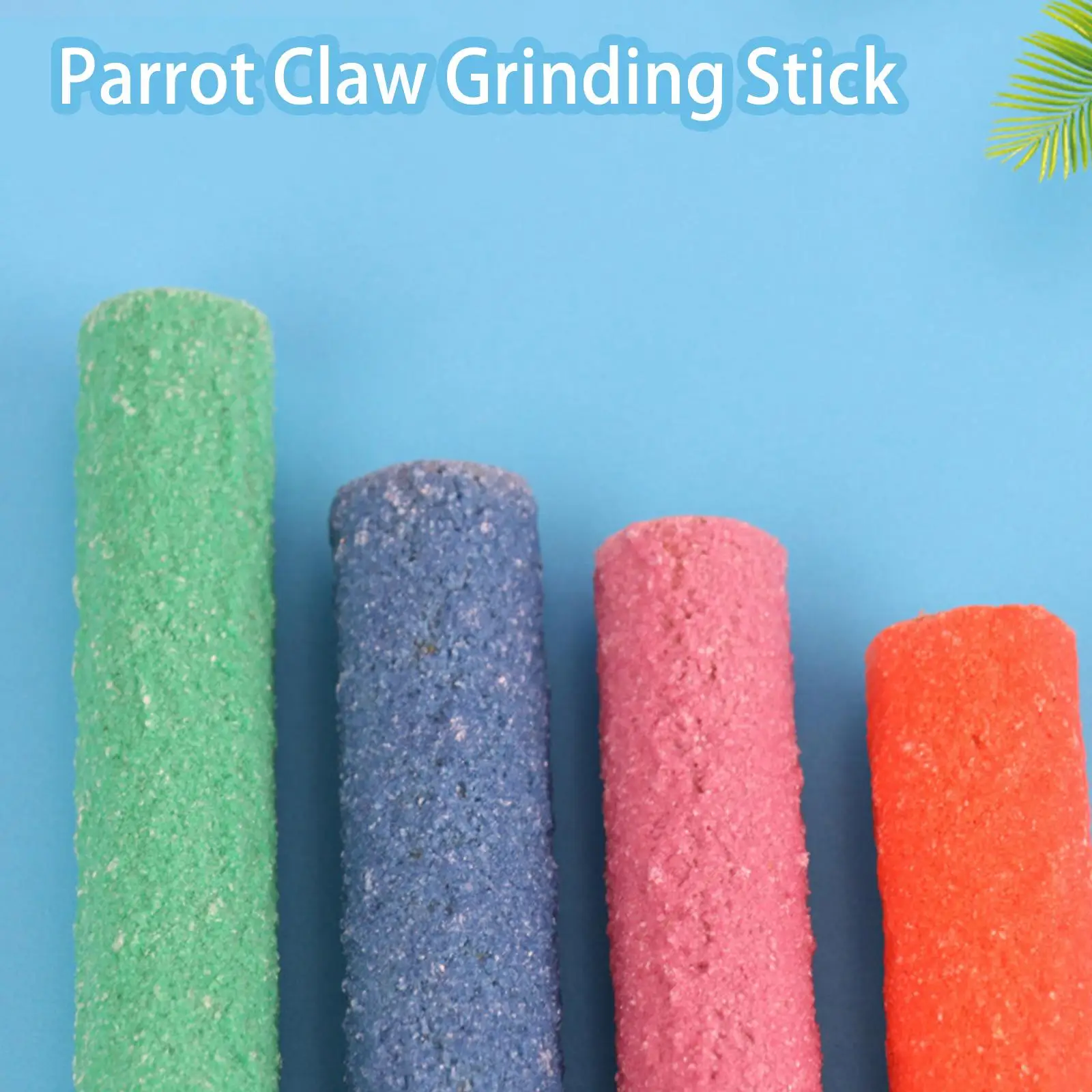 Colorful Beak Grinding Stick Non-toxic Parrot Paw Stick Eco-friendly Creative Reusable Durable Funny Portable Pet Bird Supplies