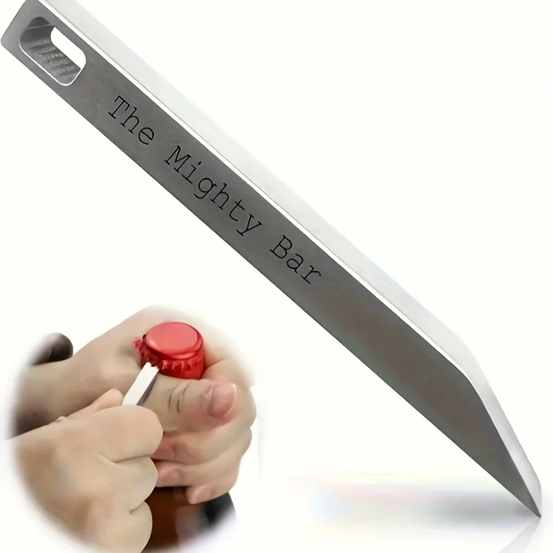 Pocket Knife Mighty Bar & Bottle Opener Heavy Duty Stainless Steel Keychain Edc Multitool For Everyday Carry