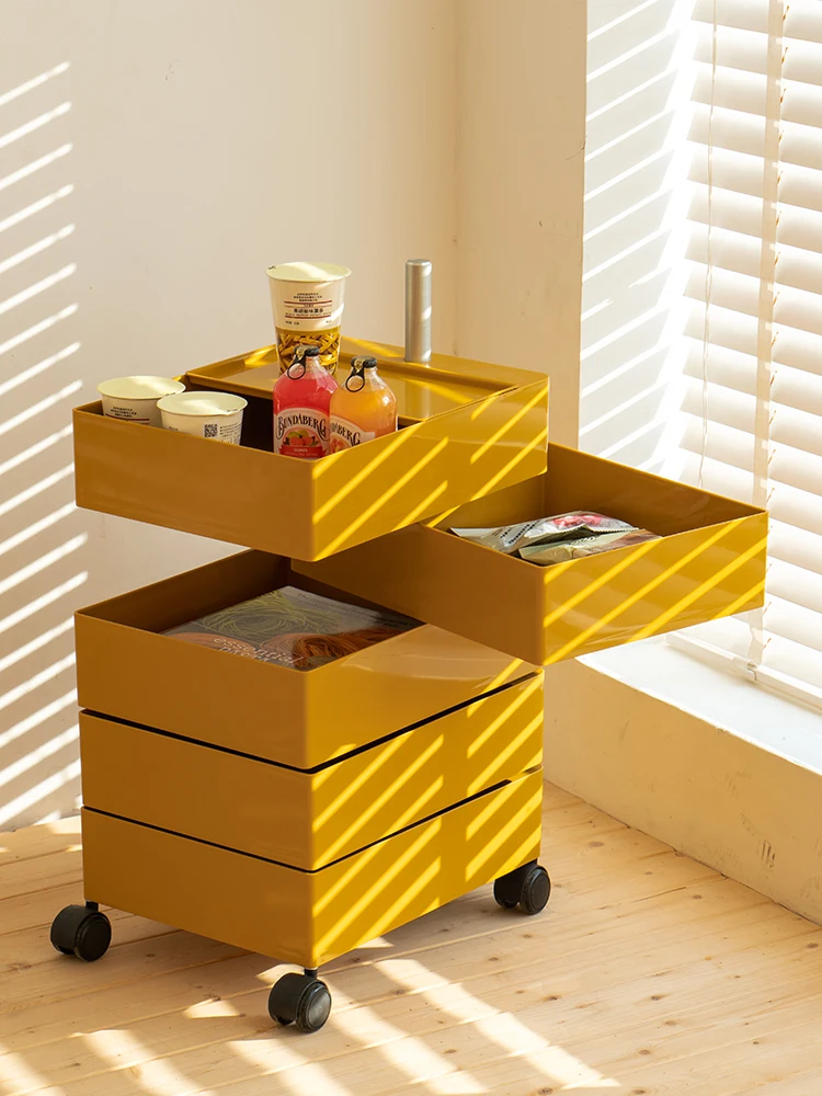 

Bedroom Bedside Mobile Cabinet Dressers For Storage Nightstands Modern Home Living Room Sofa Side Coffee Table Closets Furniture