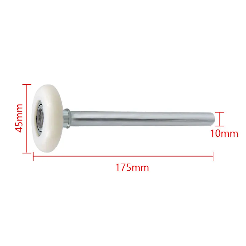 Heavy Duty White Nylon Garage Door Roller Wheel Ball Sealed Bearing 105mm/120mm/175mm Length suit for heaviest of doors 1pc sliding door roller,sliding door pulley,nylon bearing pulley