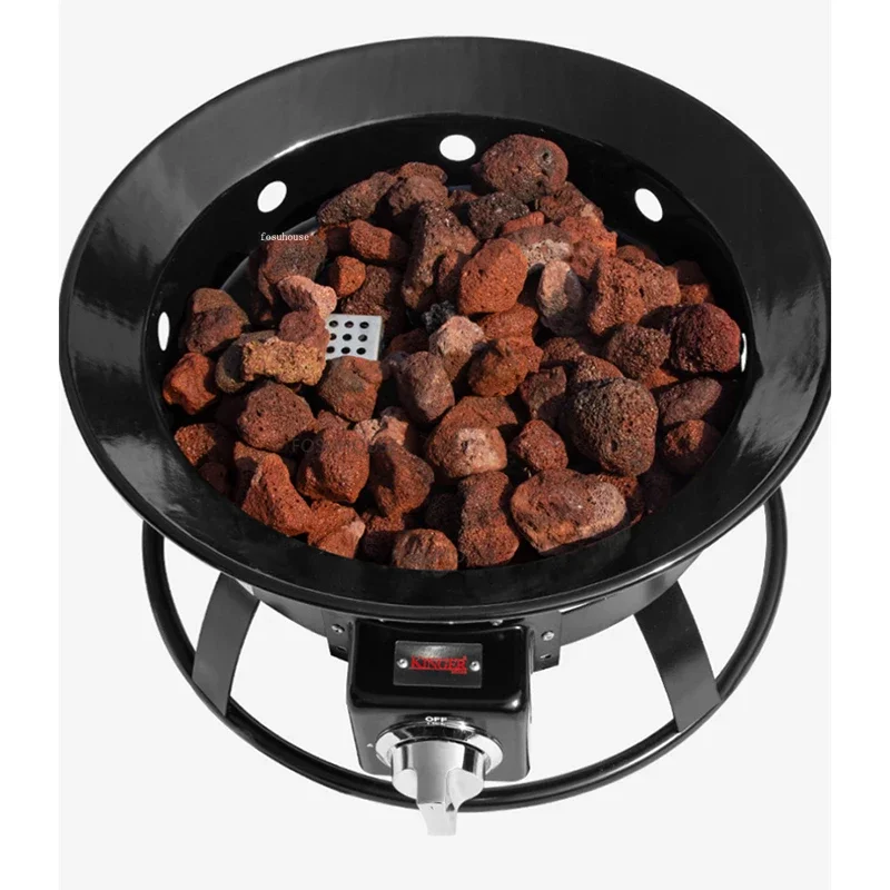 Modern Iron Art Fires Pit for Outdoor Heaters Camping Gas Furnace Portable Creative Winter Household Courtyard Bonfire Stoves A camping fire pit