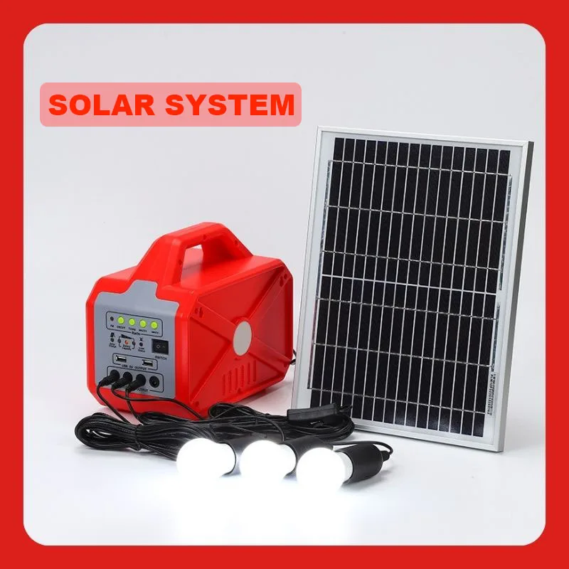Portable 9V Rechargeable Solar Panel Power Storage Generator System 10W