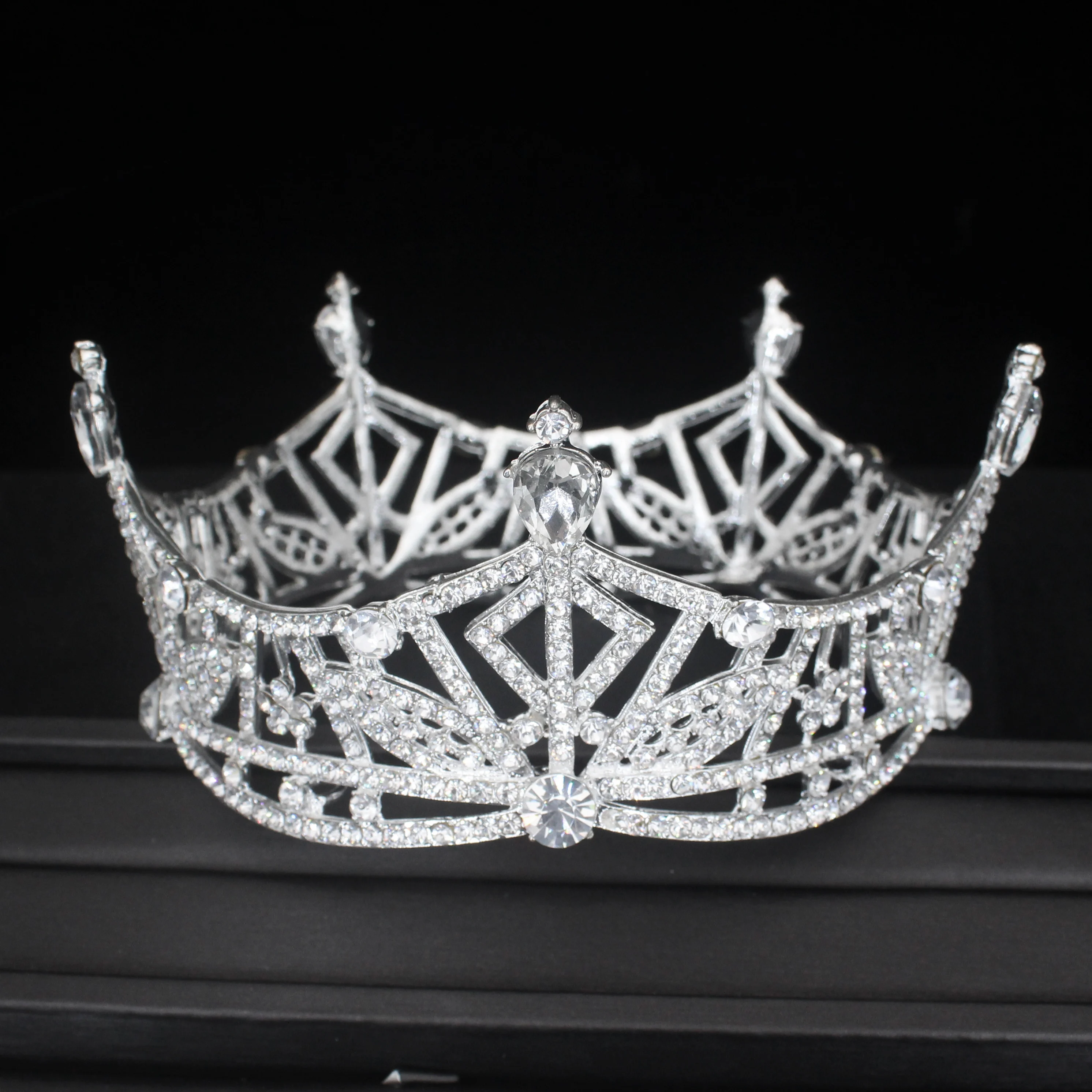 Koninklijke Volledige Strass Koningin Koning Tiara 'S En Kronen Verkiezing  Prom Diadeem Voor Vrouwen/Meisjes Bruiloft Bruids Hoofd Sieraden  Accessoires - AliExpress, image size:2984x2984