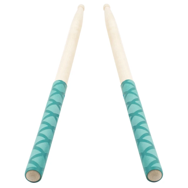 2Pcs Drum Stick Grips Drumsticks AntiSlip Sweat Absorbed Grip For 7A