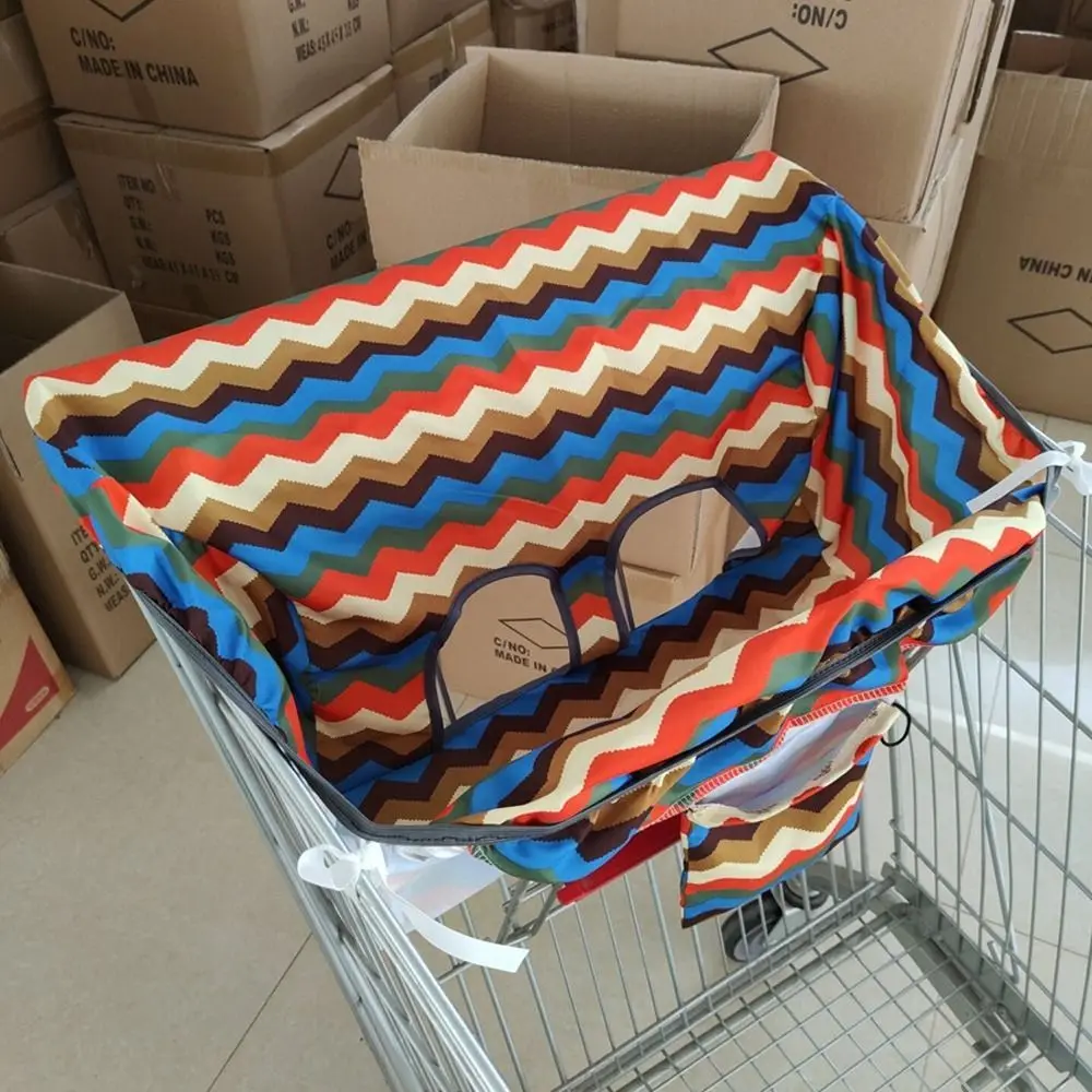 Rocket Anti-dirty Wave Pattern Baby Activity Supplies Shopping Cart Cover Kids Cushion Mat Highchair Cover Baby Trolley