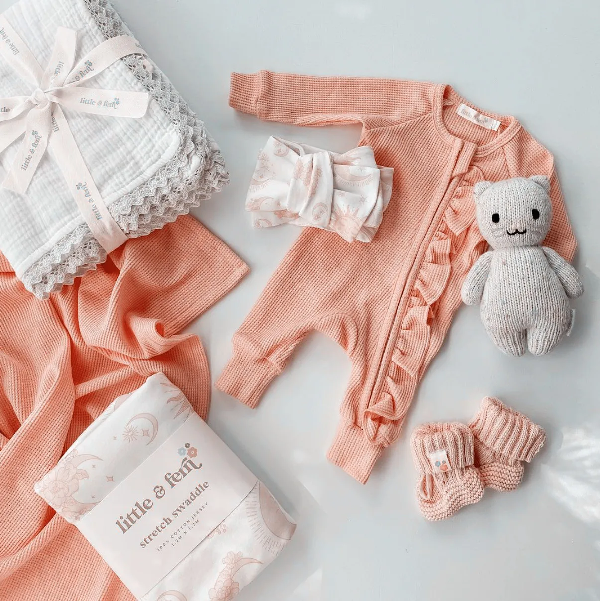 Lange Ärmel Gestrickte Overall Für Kleinkinder Mädchen Komfortable Entzückende Herbst Winter Neugeborenen Body Solide Waffel Strampler – Detail 14