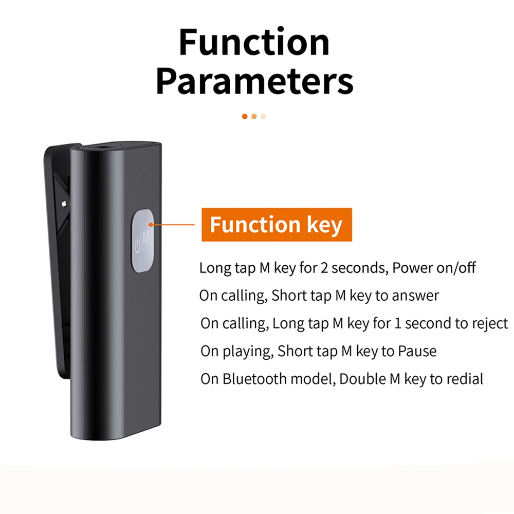 SR11 Bluetooth-compatible 5.0 Receiver Audio Adapter Receiver Support Reader Support TF Card
