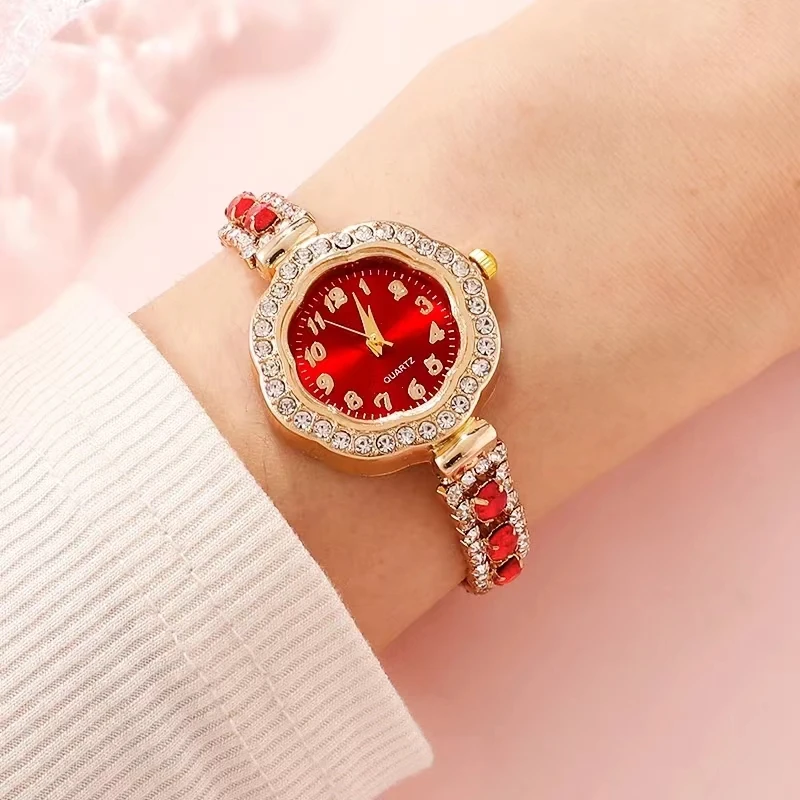 Diamond Women Watches Green Watch Ladies Wrist Watches Luxury Brand Rhinestone Womens Bracelet Watches Female Relogio Feminino 3