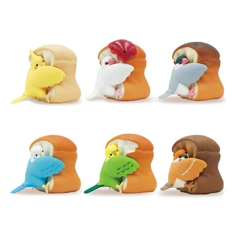 

Bread Parrot Gashapon Toys Anime Kawaii Lovely Pendant Bird Twist Egg Ornament Action Figure Model Kids Toy Christmas Gifts