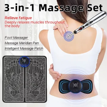 3PCS EMS Foot Therapy & Electronic Massager Set 1