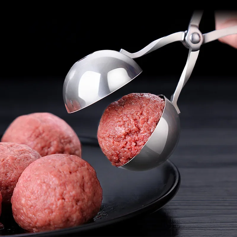 Stainless Steel Meatball Clips Meatballs Maker Tool Non Stick Stuffed Meat Balls Fish Ball Rice Ball Making Mold Kitchen Gadgets meatball maker