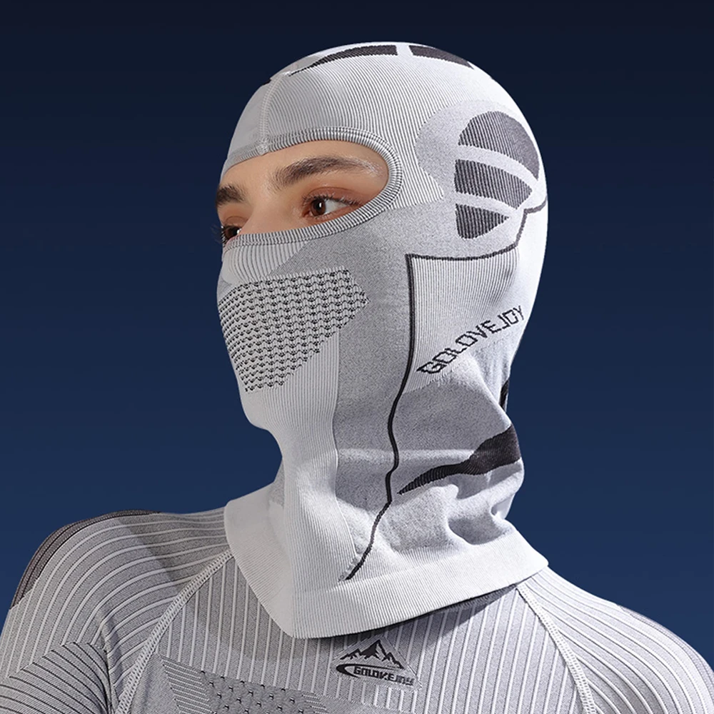 Unisex Knit Skiing Balaclava Four Season Warm Face Cover Winter Outdoor Lengthened Neck Protect Headgear for Cycling Motorcycle