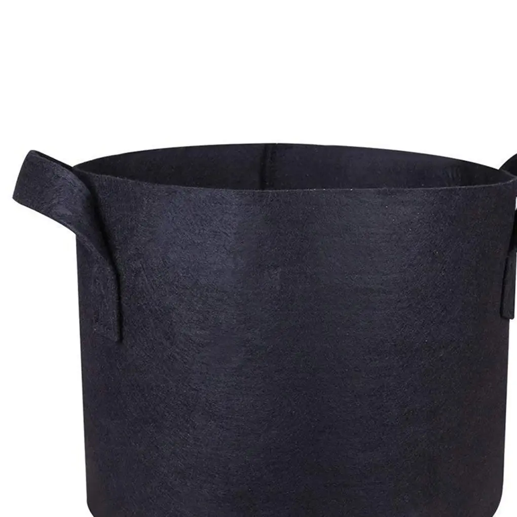 25 Gallon Black Grow Bags Cloth Planting Pots Grow Pouches Fabric Handles Vegetables Container