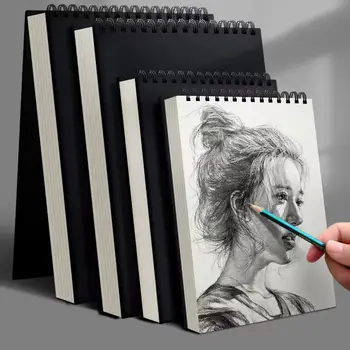1 Confezione da 30 Fogli, Blocco da Disegno con Spirale Superiore, Quaderno per Schizzi Senza Acidi, Carta per Disegno Artistico, Pittura e Scrittura