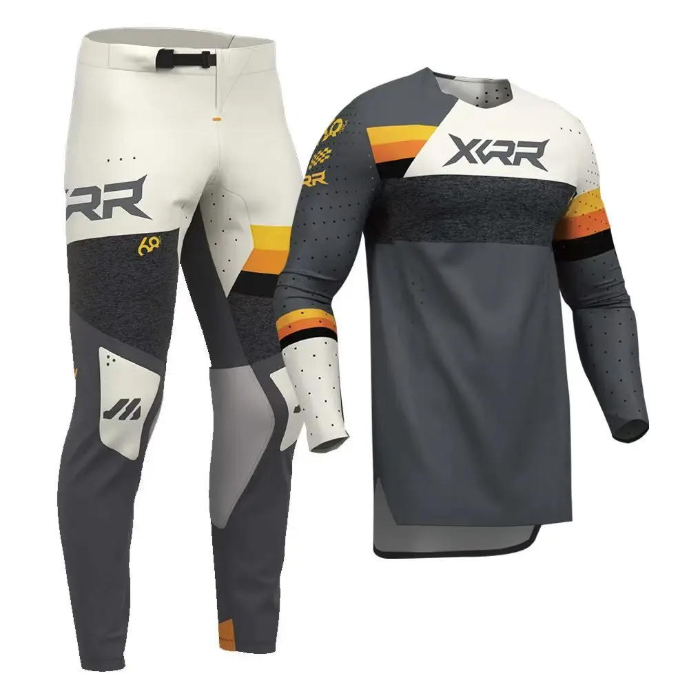새로운 XCRR 모토크로스 저지&팬츠 콤보 엔듀로 오프로드 남녀 레이싱 슈트 MX MTB 다운힐 라이딩 더트 바이크 기어 세트 성인용