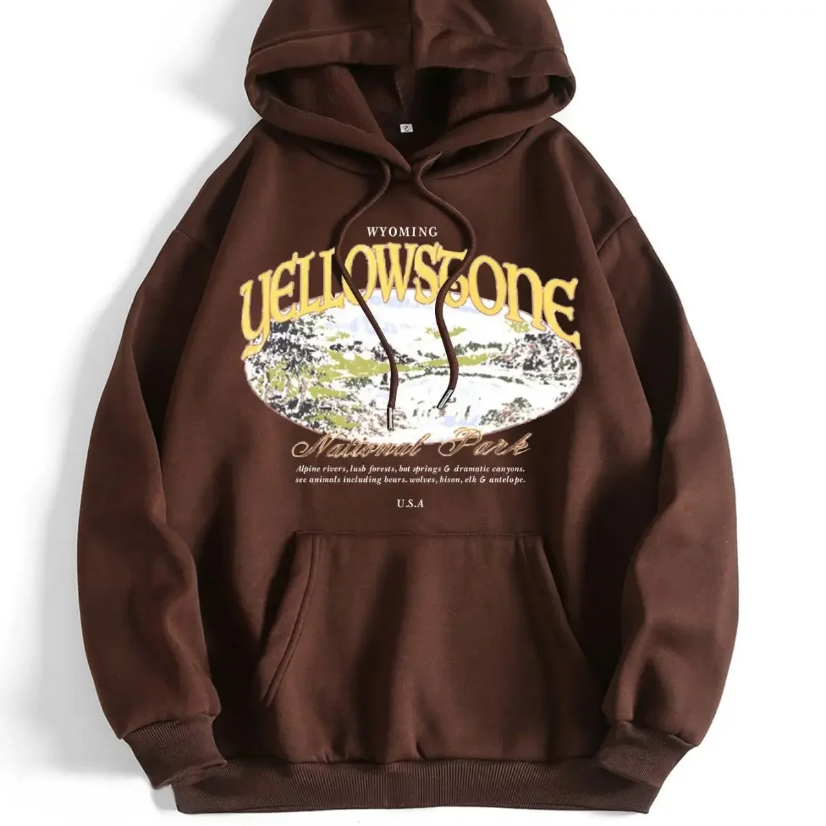 

Fashion Pattern Printed Wrap Collar and Fleece Hoodie Coat Spring and Autumn Tide Men's and Women's Hoodie