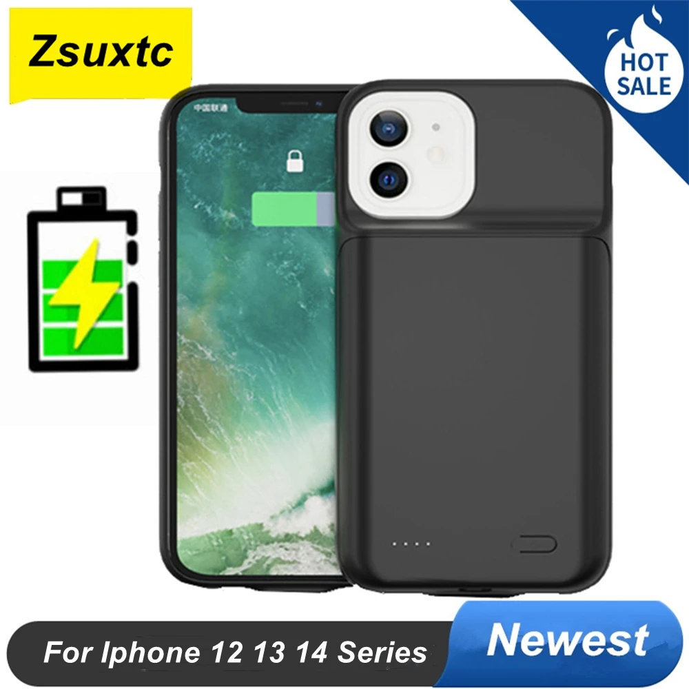 

Чехол-аккумулятор для IPhone 14 Plus 13 Mini 12 Pro Max 12 Pro, 10000 мАч