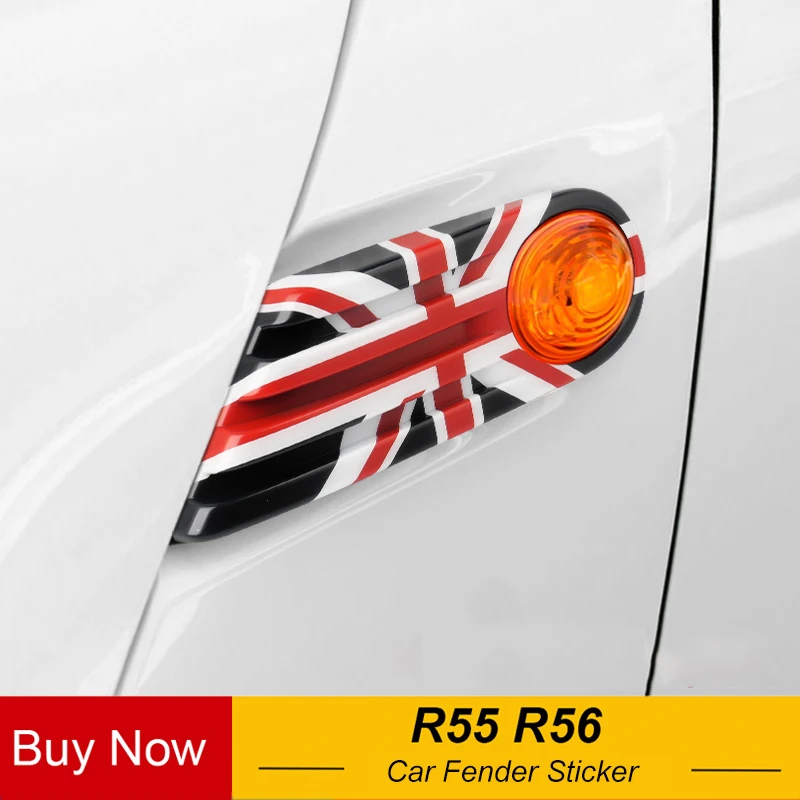 

Car Exterior Side Fender Cover Signal Light Decoration Case Sticker For M Coope r 1 R 55 R 56 club Styling Accessories