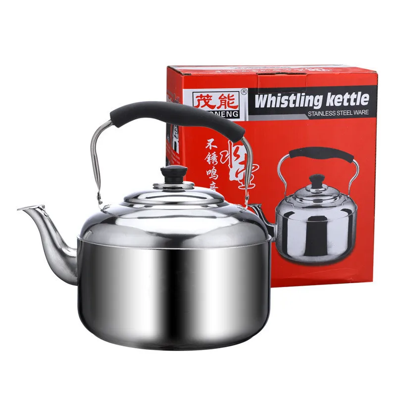 3L/4L/5L/6L/8L Handheld Water Pot Boiling Tea Kettle With Whistles For Gas Stoves Stainless Steel Water Kettle With Whistles