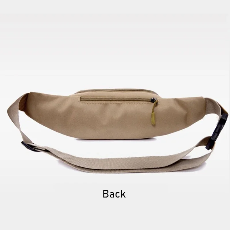 Men's and Women's Universal Models Waist Bag Fashion Crossbody Bags Sports Cell Phone Bags Solid Color Large Capacity Chest Bag