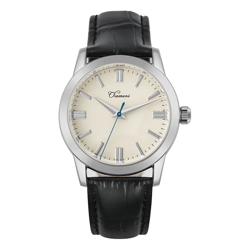 Chameri クォーツ時計　37mm アイボリー Chameri Watch for Men - Watchdives – WATCHDIVES