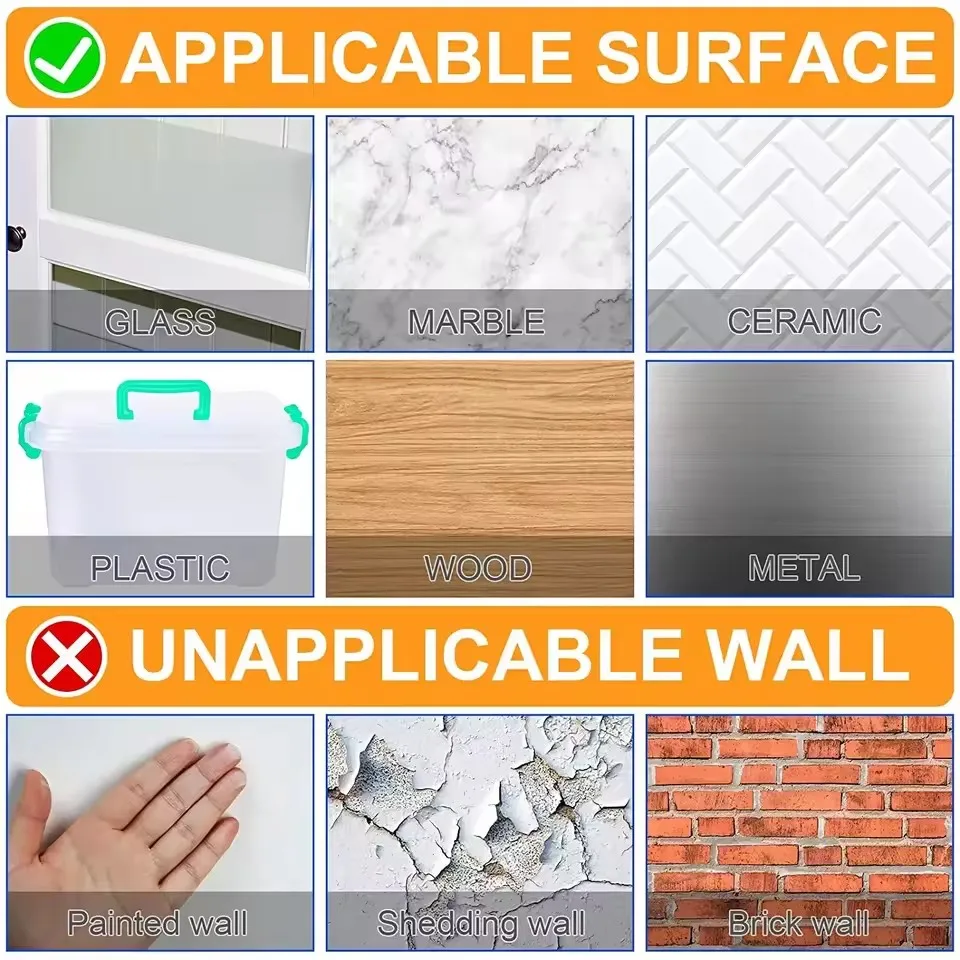 300Pcs 양면 접착 테이프 나노 재사용 가능한 슈퍼 강한 투명 벽 스티커 방수 널리 사용되는 벽 마운트 스티커