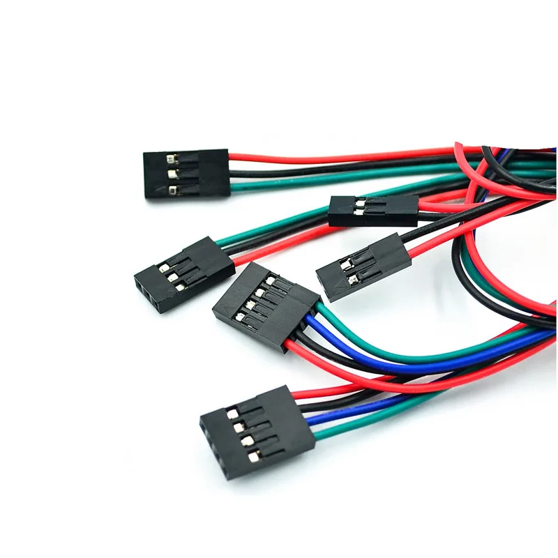 

5-500Pcs 3D Printer 70cm 2/3/4pin Female to Female Cable Jumper DuPont Cable