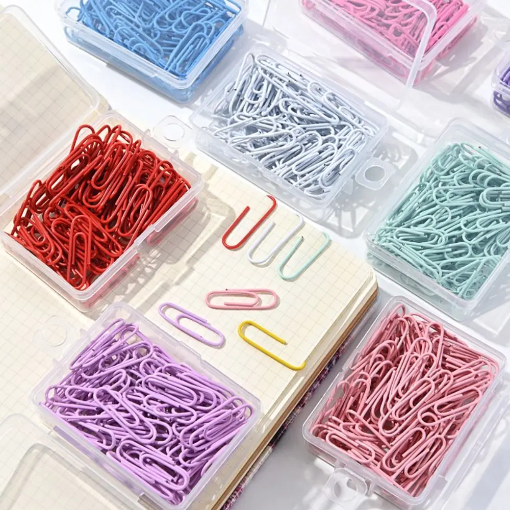 50PCS 파일 홀더 크리 에이 티브 금속 종이 클립 합금 바인딩 책갈피 클립 컬러 바인더 클램프 바인딩
