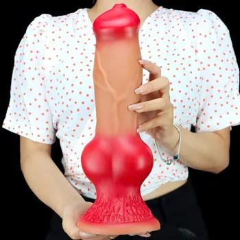 Silicone Super Huge Dog Animal Realistic Anal Dildo Xxl Big Gode Penis Dick Adult Sex Shop Toys For Men Womans Gay Anal Plug 2