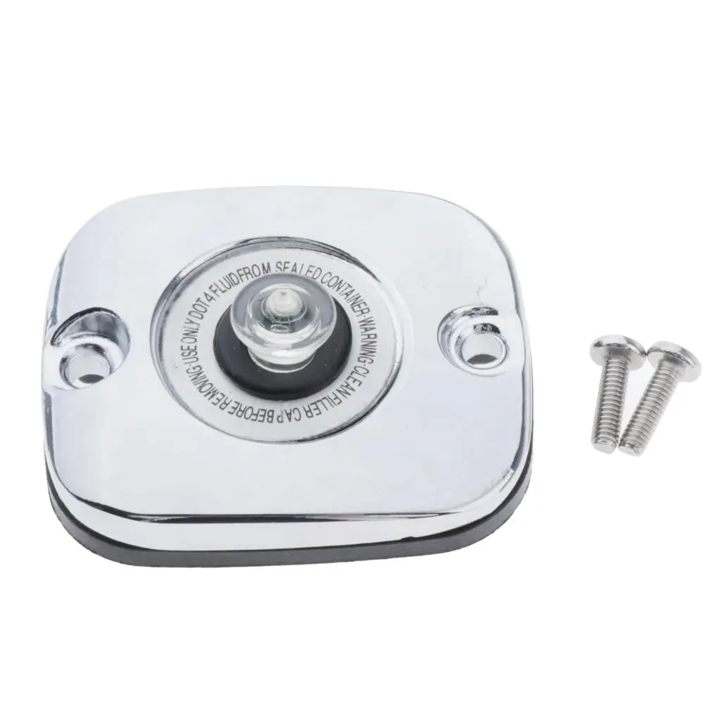 Chrome Front Brake Master Cylinder Lid Cover for Touring Models 96-07
