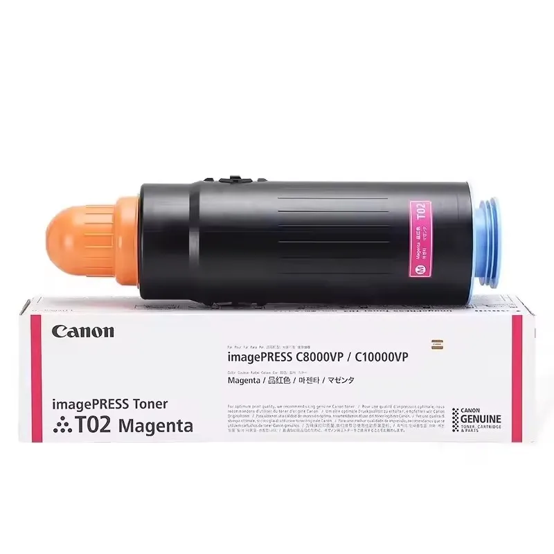 1Set/KCMY Original New T02 Toner Cartridge For Canon IPR C8000VP C9010VP C10000VP C10010VP