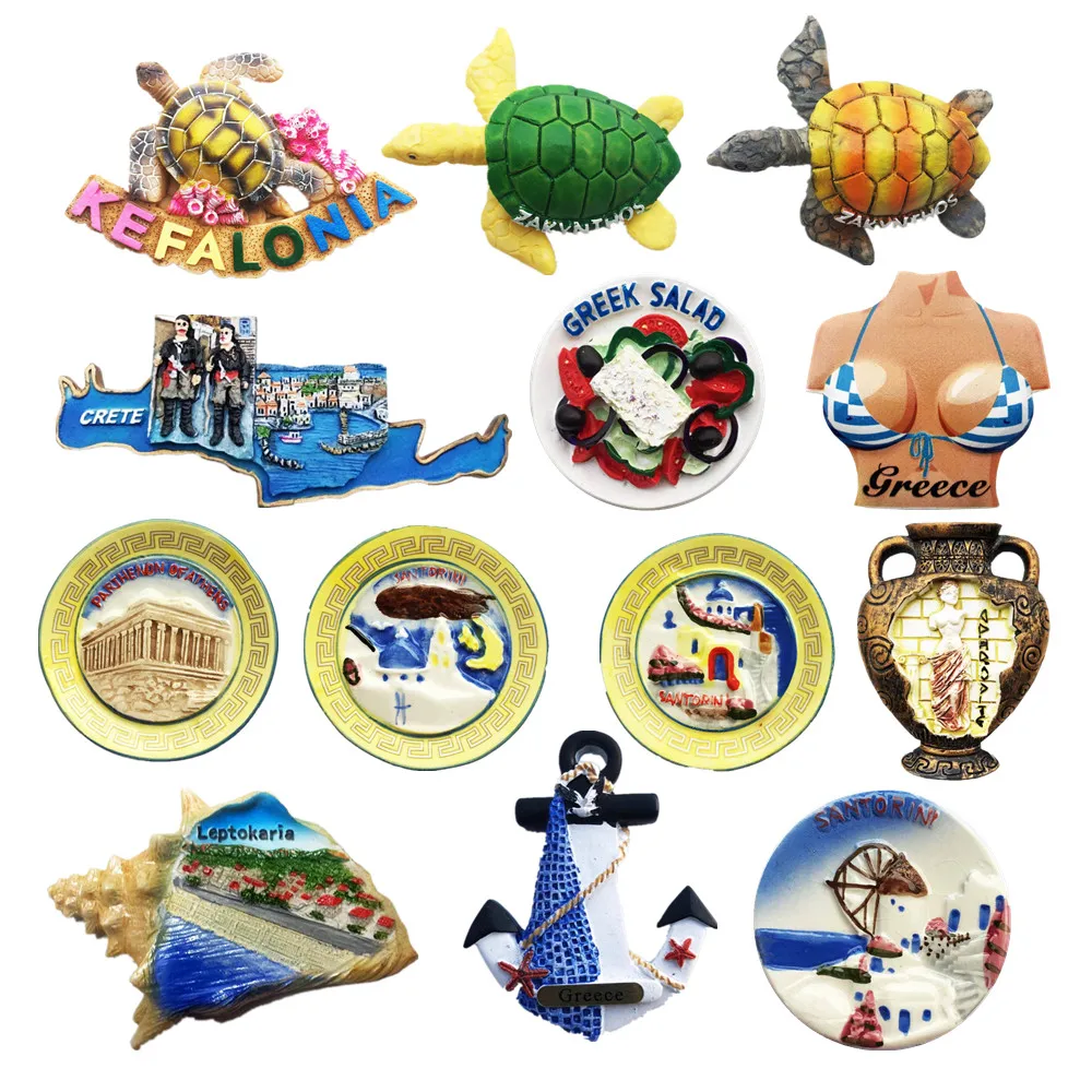 

Europe Greece 3D Fridge Magnets Refrigerator Stickers Tourist Souvenir Decoration Articles Handicraft Gifts