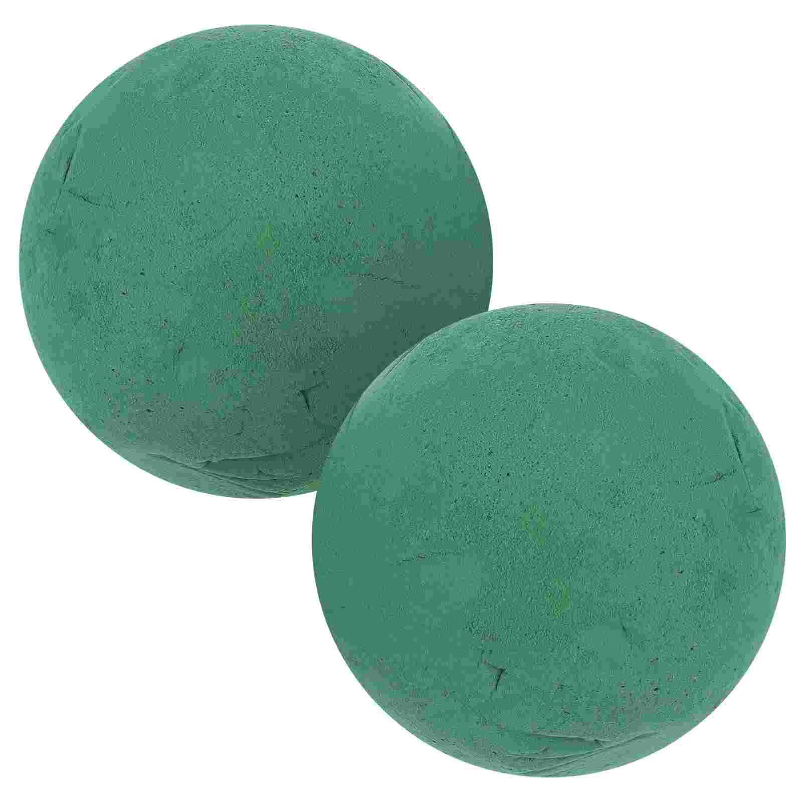 

2Pcs Round Floral Foam Wet Floral Foam Spheres Flower Base Green Plant Foam Florist Foam Fresh Flowers Diy Flower Arrangement