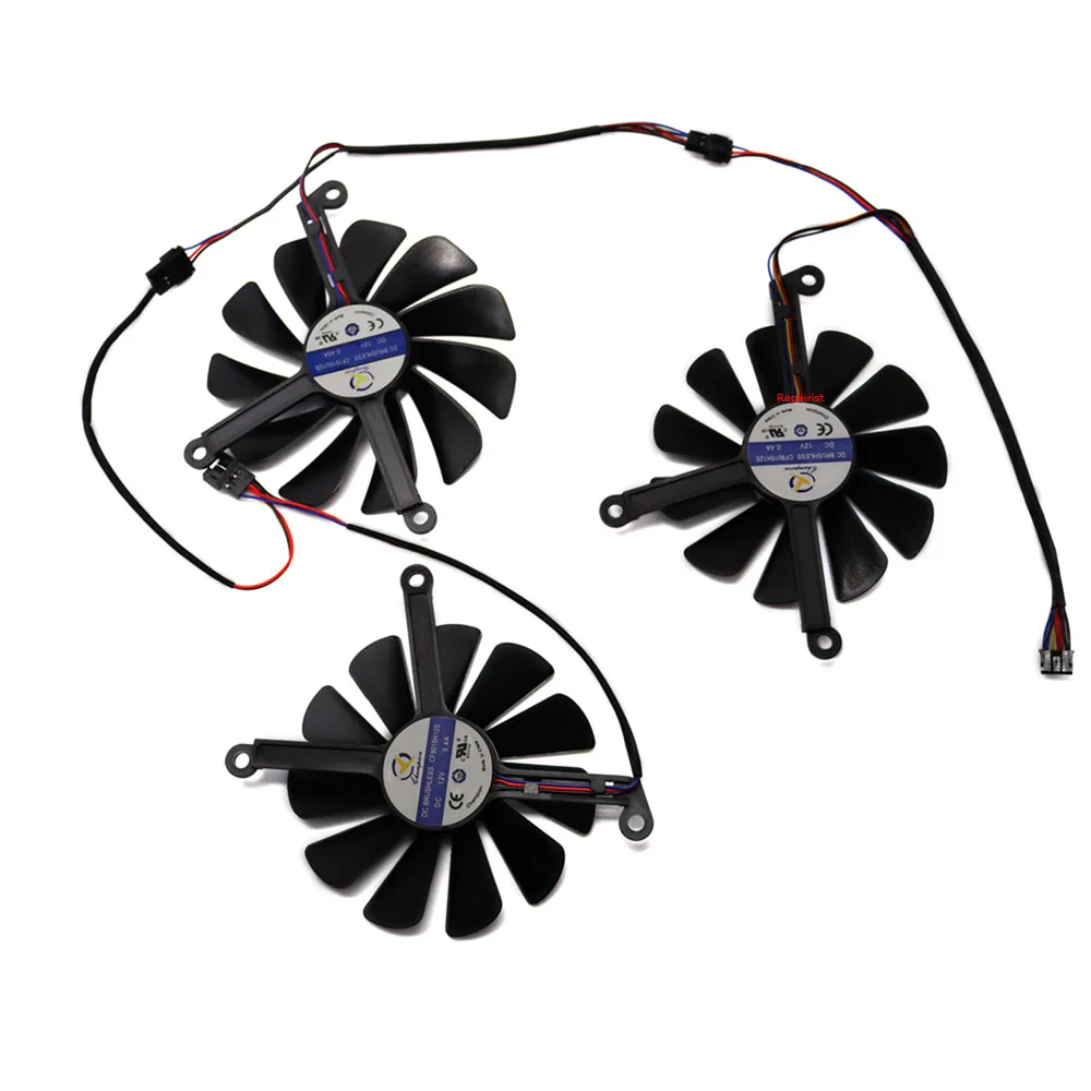 CF1010U12S CF9015H12S ׷ ī , 95mm 85MM, 3 /Ʈ, XFX RX6700XT OC 6750XT VGA GPU  ð