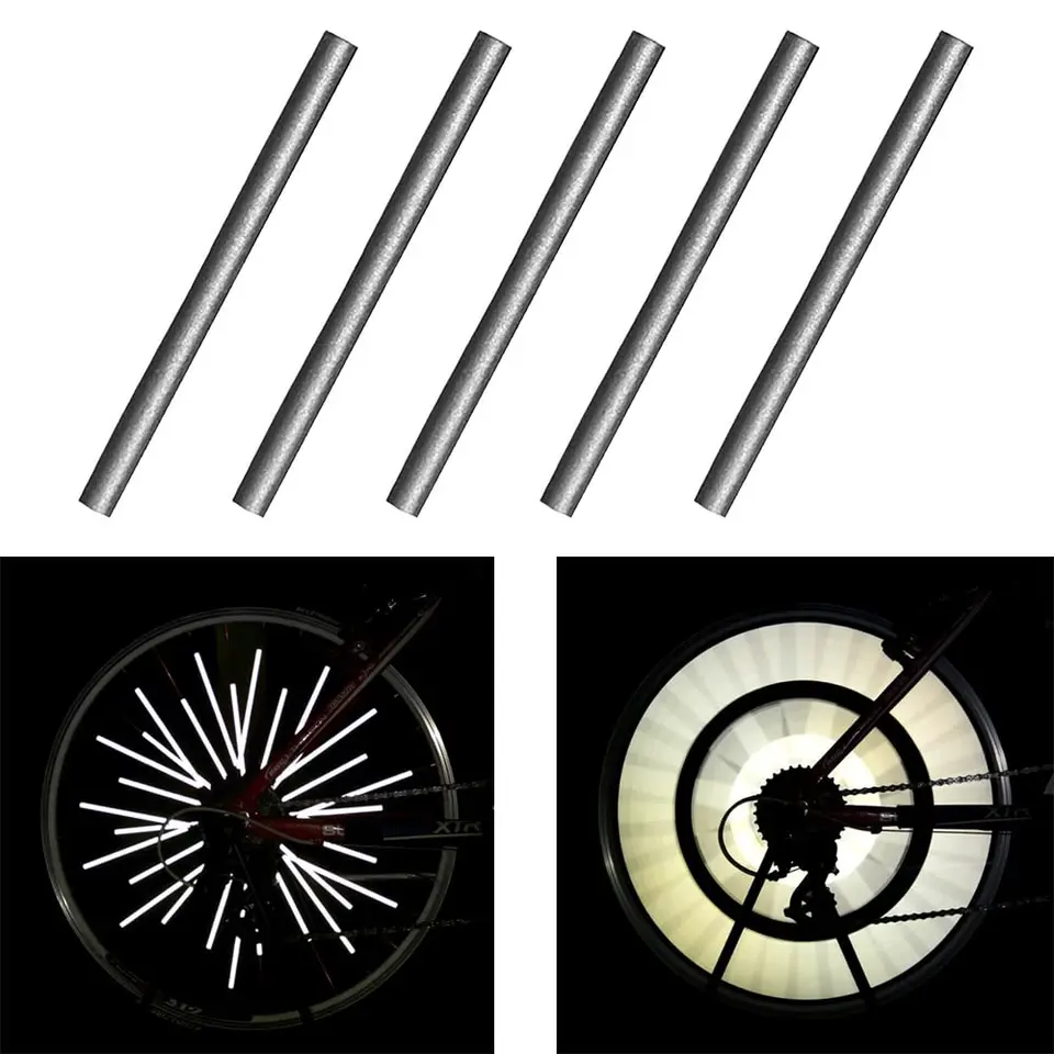 Reflector Bici Kit De Reflectores Delanteros Y Traseros Para Bicicleta, Kit De Radios Bicicleta
