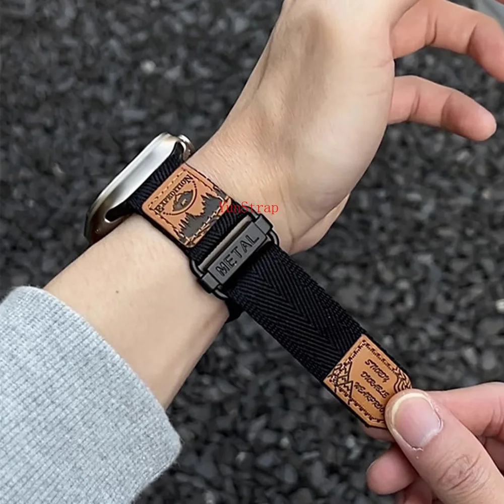 Premium Nylon Loop Band with Metal Buckle Bracelet